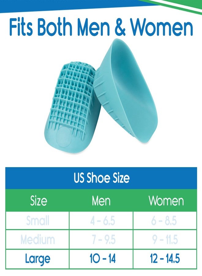 VIVEsole Heavy Duty Heel Cups for Heel Pain Relief & Support - Gel Cushion Shoe Inserts for Severs Disease & Plantar Fasciitis - Strong Honeycomb Pad for Women, Men, Kids - Fits Any Shoes - HSA/FSA Elegible - Image 4